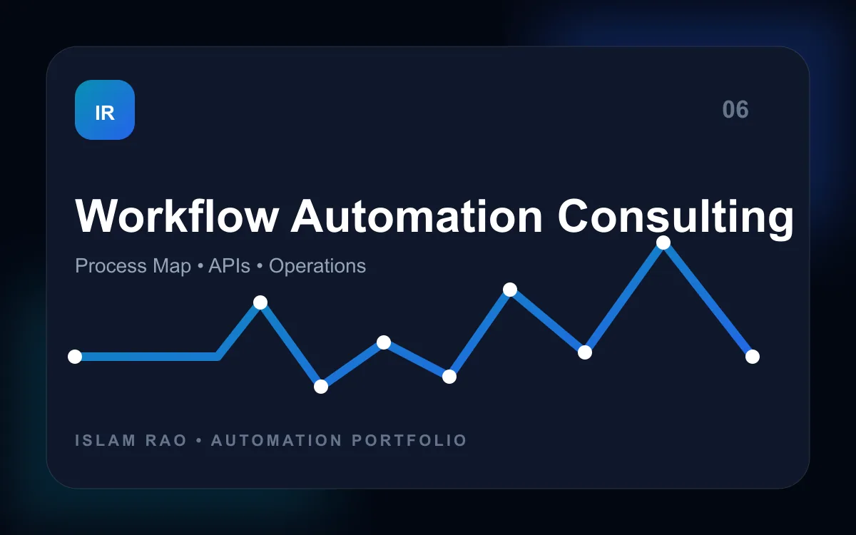 Workflow Automation Consulting automation project